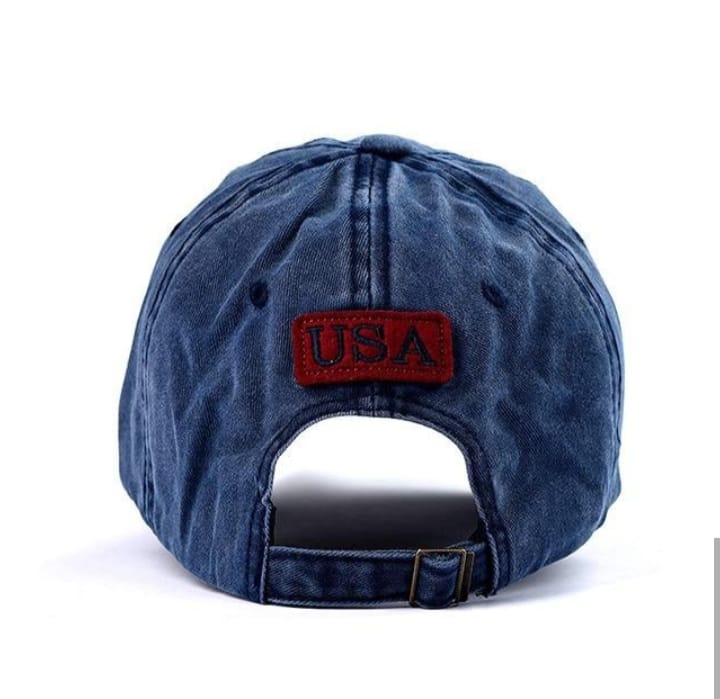 Denim Blue Customized Unisex Sun Cap