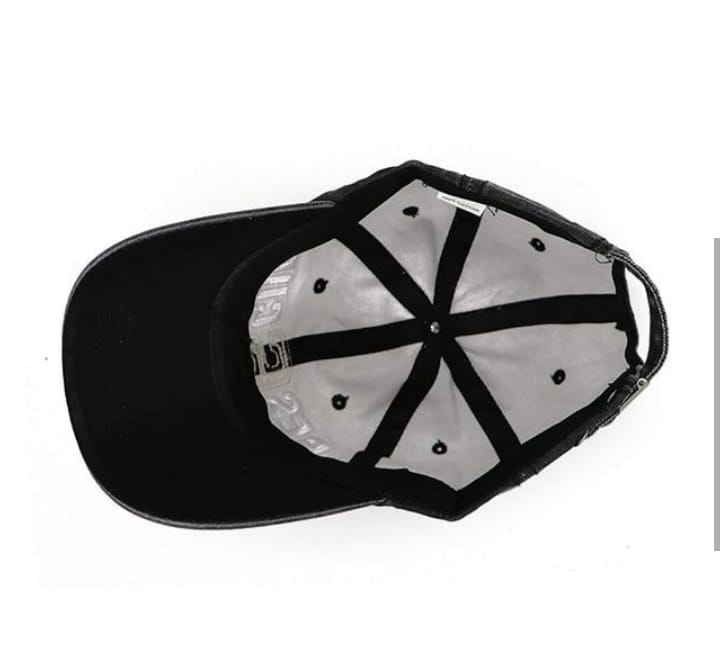 Black Customized Rescue NY Denim Cotton Stylish Baseball Cap