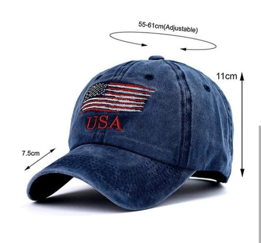 Denim Blue Customized Unisex Sun Cap