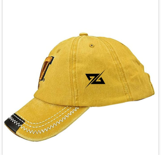 Yellow CUSTOMIZED Unisex Cap W Design EMBROIDERED
